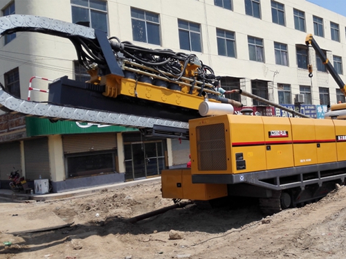 首台徐(xu)工XZ286PLUS水平(ping)定向鑽(zuan)機初戰(zhan)告捷